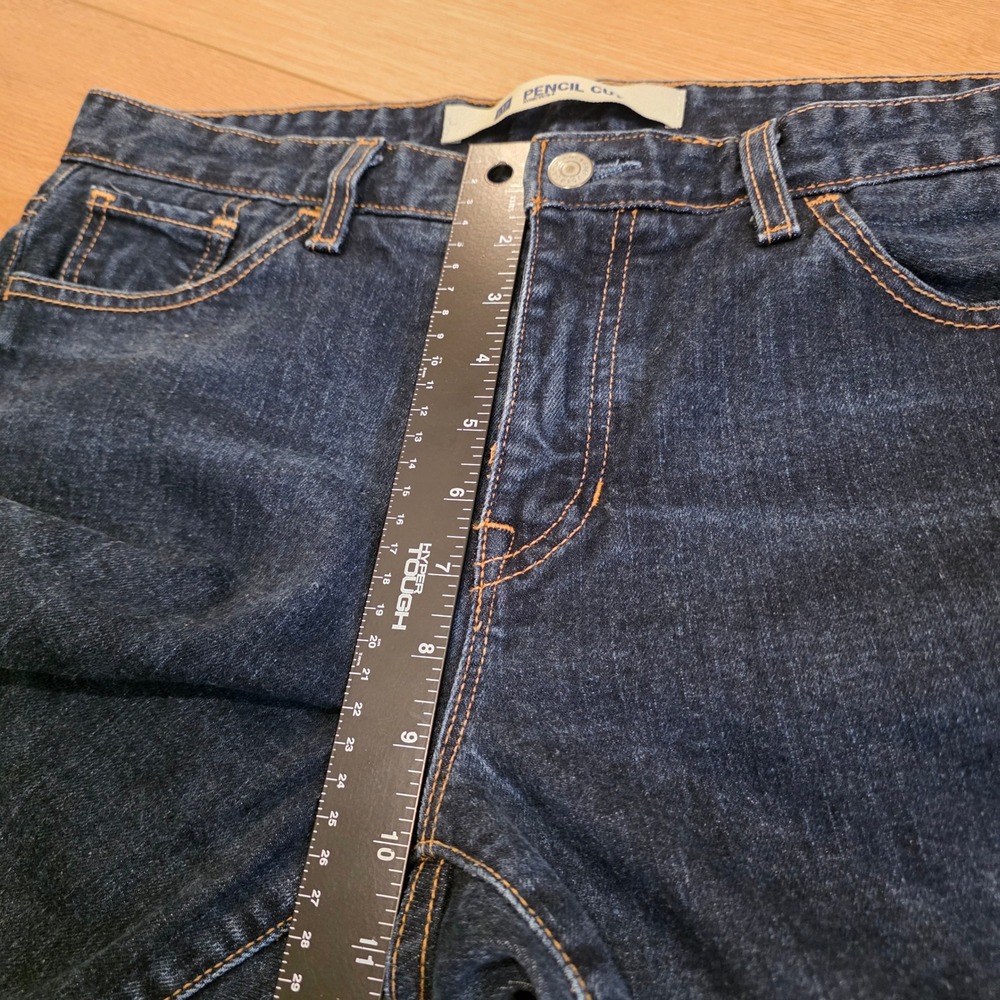Gap Pencil Cut Stretch Jeans Womens 12 Reg Dark Wash Straight Leg Indigo Denim - Picture 6 of 10